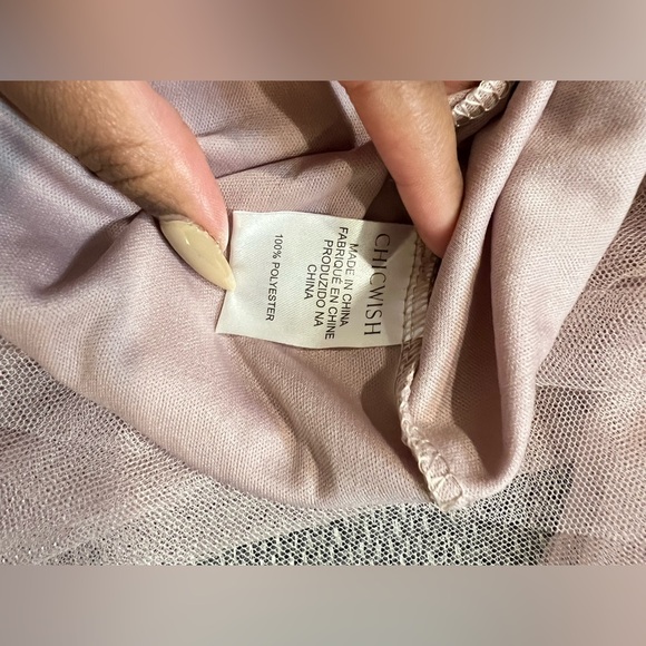 Chicwish Soft Pink A-Line Tulle Maxi Skirt - Picture 7 of 8